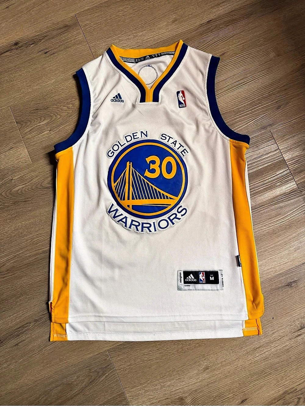 adidas Stephen Curry Golden State Warriors Adidas Swingman Home Jersey White &